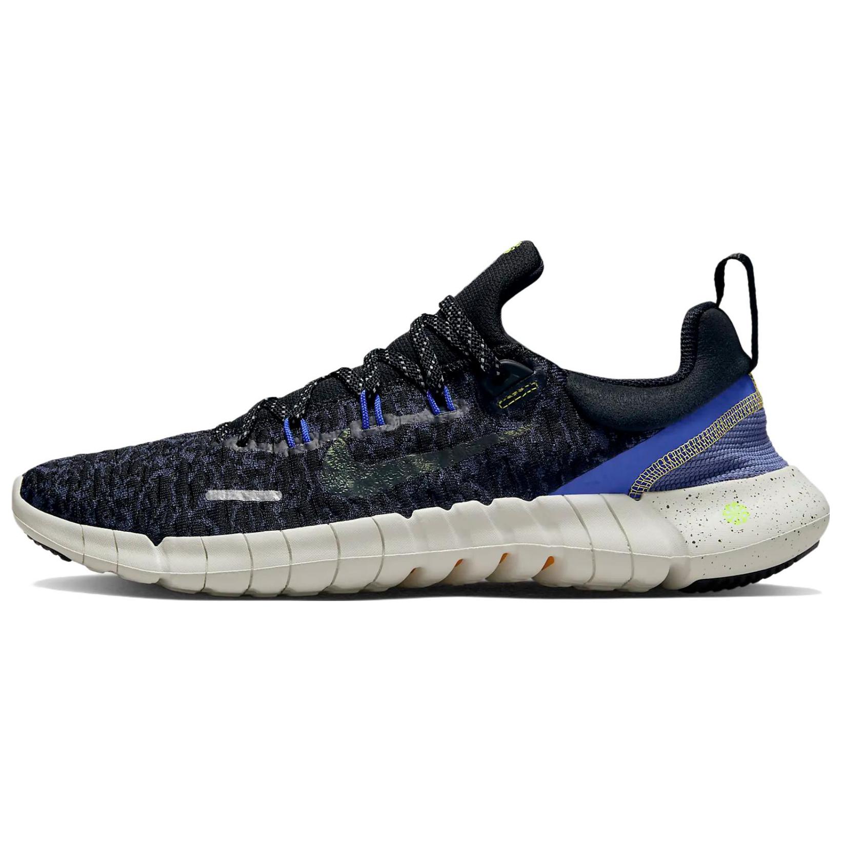 Nike Free Run 5.0 Next Nature Schwarz Hyper Royal Herren Sneaker Donnerblau Mehrfarbig DZ4848-001 42