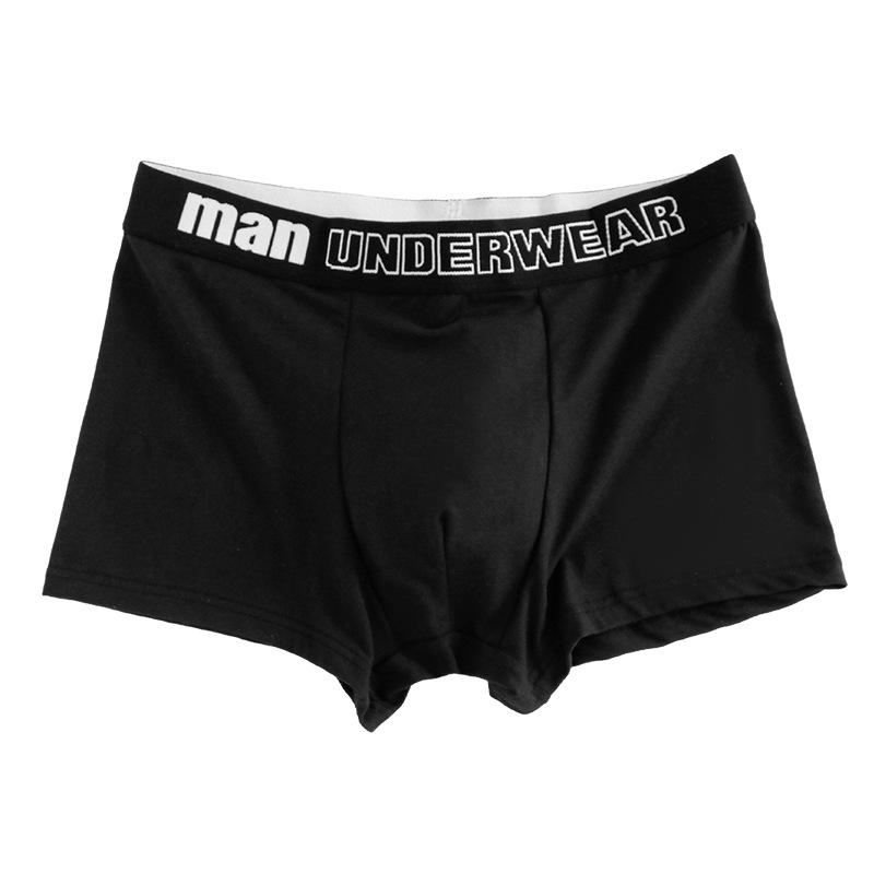 Herrenunterwäsche Große Boxershorts Große Größen Höschen Mode Schlüpfer Unterhose Unterwäsche Boxershorts 4XL schwarz