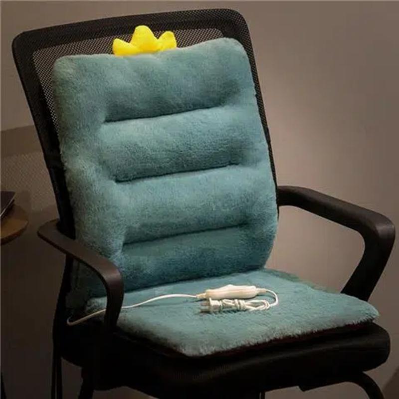 Winter Verdickung Büro Sitzende Heizung Kissen Stuhl Lendenkissen Rückenlehne Kissen Ein Furz Kissen Gesäß Sitz Elektrische Heizung grün