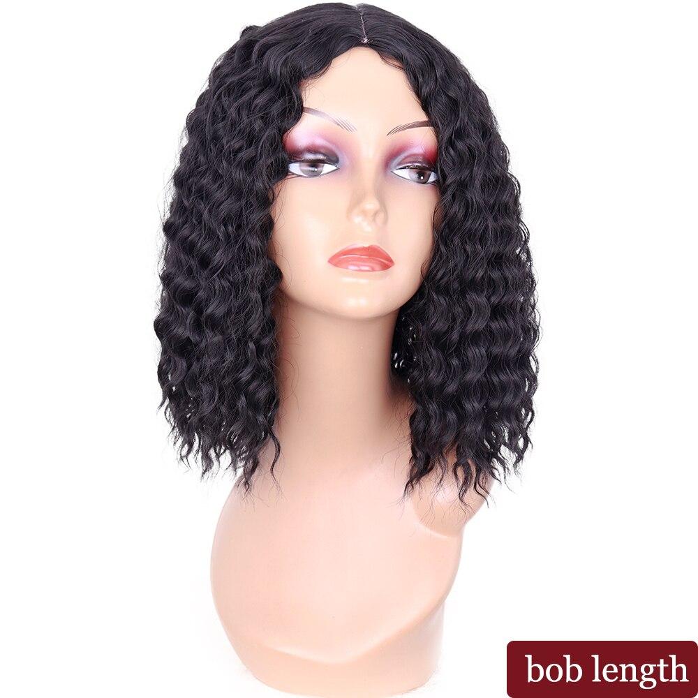 MISSQUEEN 13 15 26 30 Zoll synthetische lange Afro-Kinky-Locken-Perücken für schwarze Frauenhaare, tiefe Wellen-Perücke für Mädchen, hitzebeständige Cosplaly-Party-Perücken 13inches