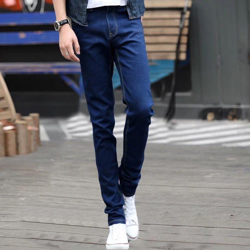 WTEMPO Herren Jeans Sommer Dünnschnitt Einfarbig Locker Stretch Slim Jeans Einfache Gerade Hose Lässig Atmungsaktiv Persönlichkeit Jeans 36
