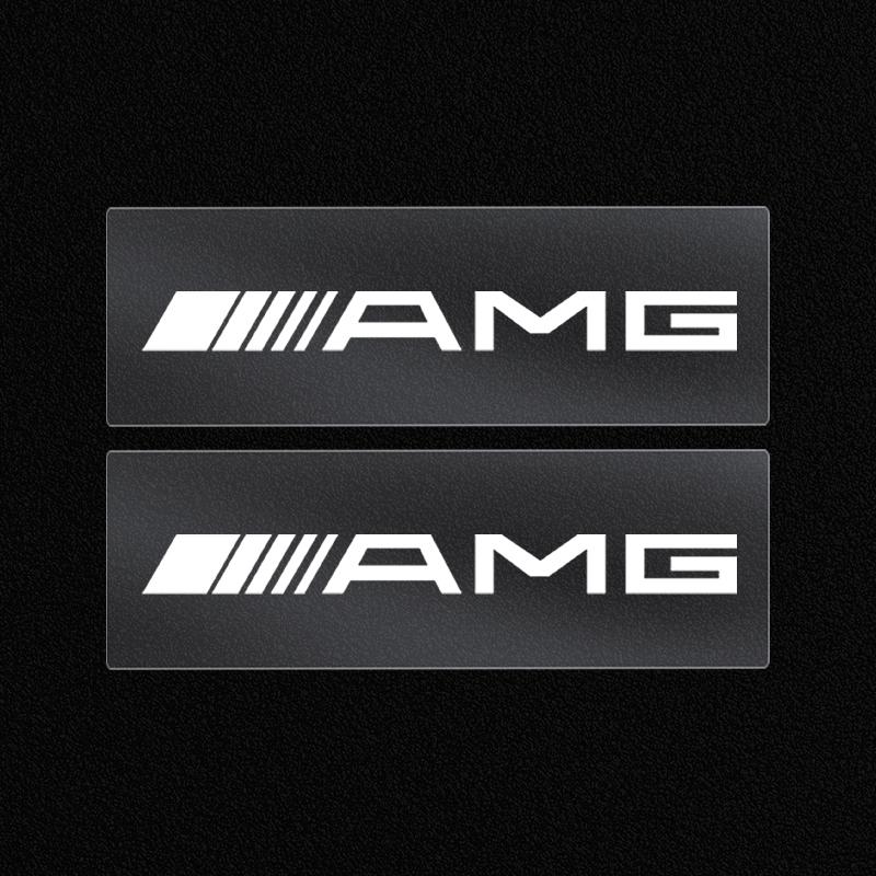 2/5/10 Stück Auto Innenraum Zufällige Aufkleber Auto Lenkrad Emblem Styling Für Mercedes Benz AMG E200 E300 W205 W212 W166 W176 W242 S212 X166 W205 E63 2pcs AMG