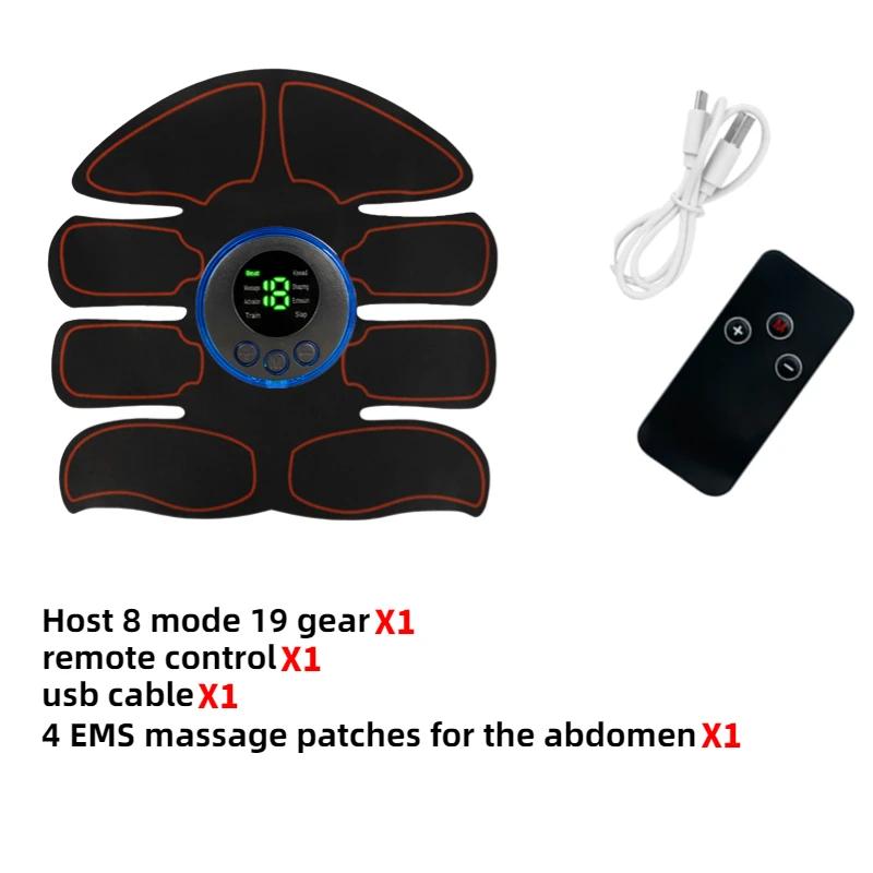 Fitness Elektrischer Muskelstimulator EMS Kabelloser Po Hüfttrainer Bauch ABS Stimulator Körper Schlankheits Massagegerät