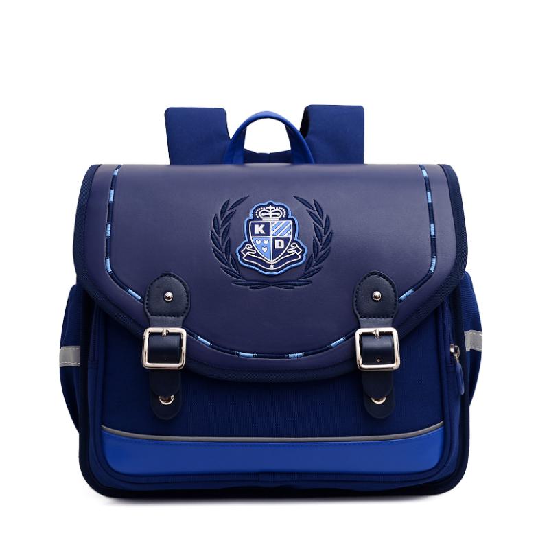 Grundschultaschen für Jungen und Mädchen, horizontale Ausgabe, wasserdichter Kinderrucksack, leichte Schulranzen für Schüler der Klassen 1–6 saphir
