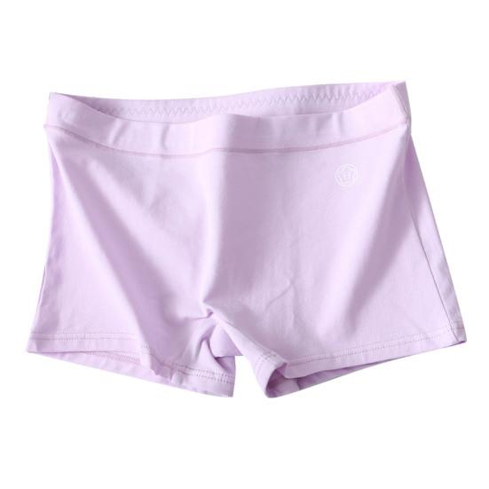 Damen-Boxershorts aus Baumwolle, nahtlose Boxershorts, Unterwäsche, weiche, schmale Passform, für den täglichen Schlaf M violett