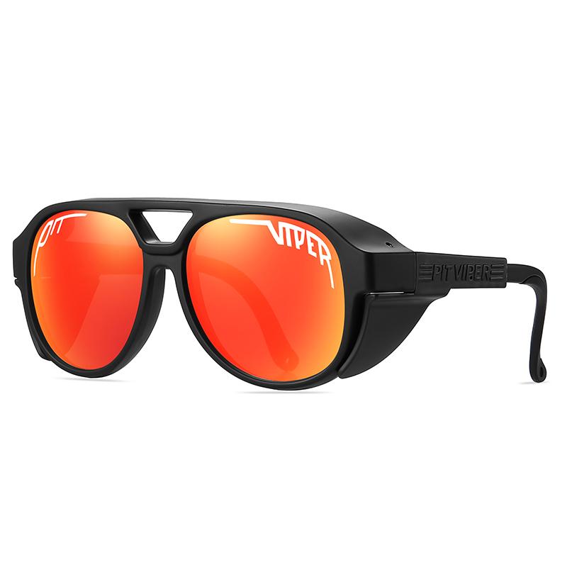 PIT VIPER Herren Fahrradbrille MTB Fahrradbrille UV400 Rennrad Brille Winddicht Sport Damen Sonnenbrille