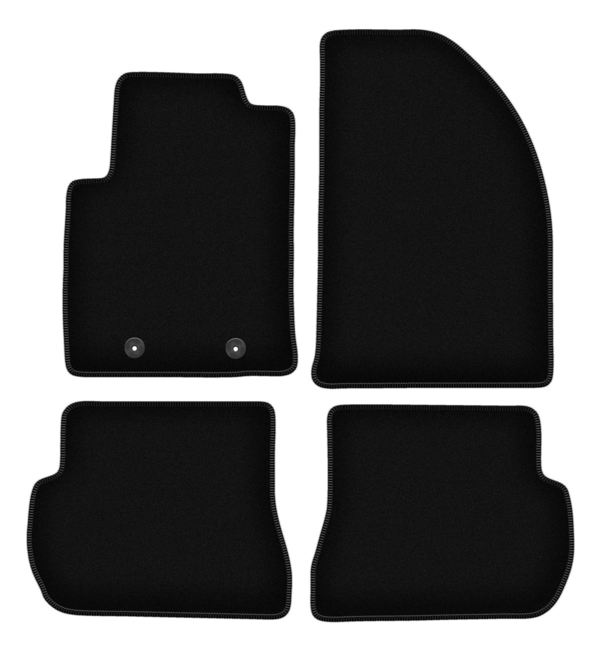 BASIC schwarze Velours-Fußmatten für: Ford Fiesta MK6 Schrägheck (2002–2010)