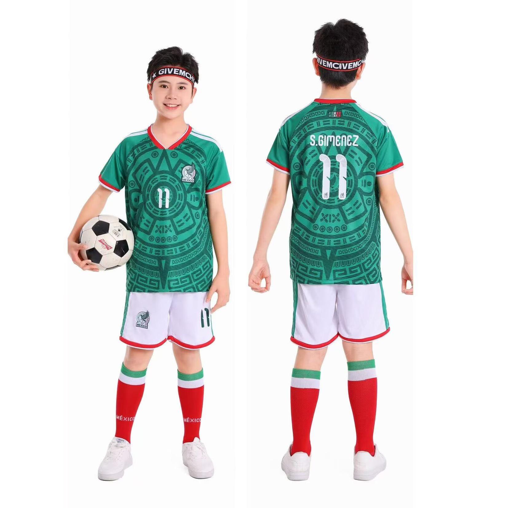 Grundschule Fußball-Uniform Set: CR7 & Neymar Trikot für Kinder Size 16 (95-105cm)