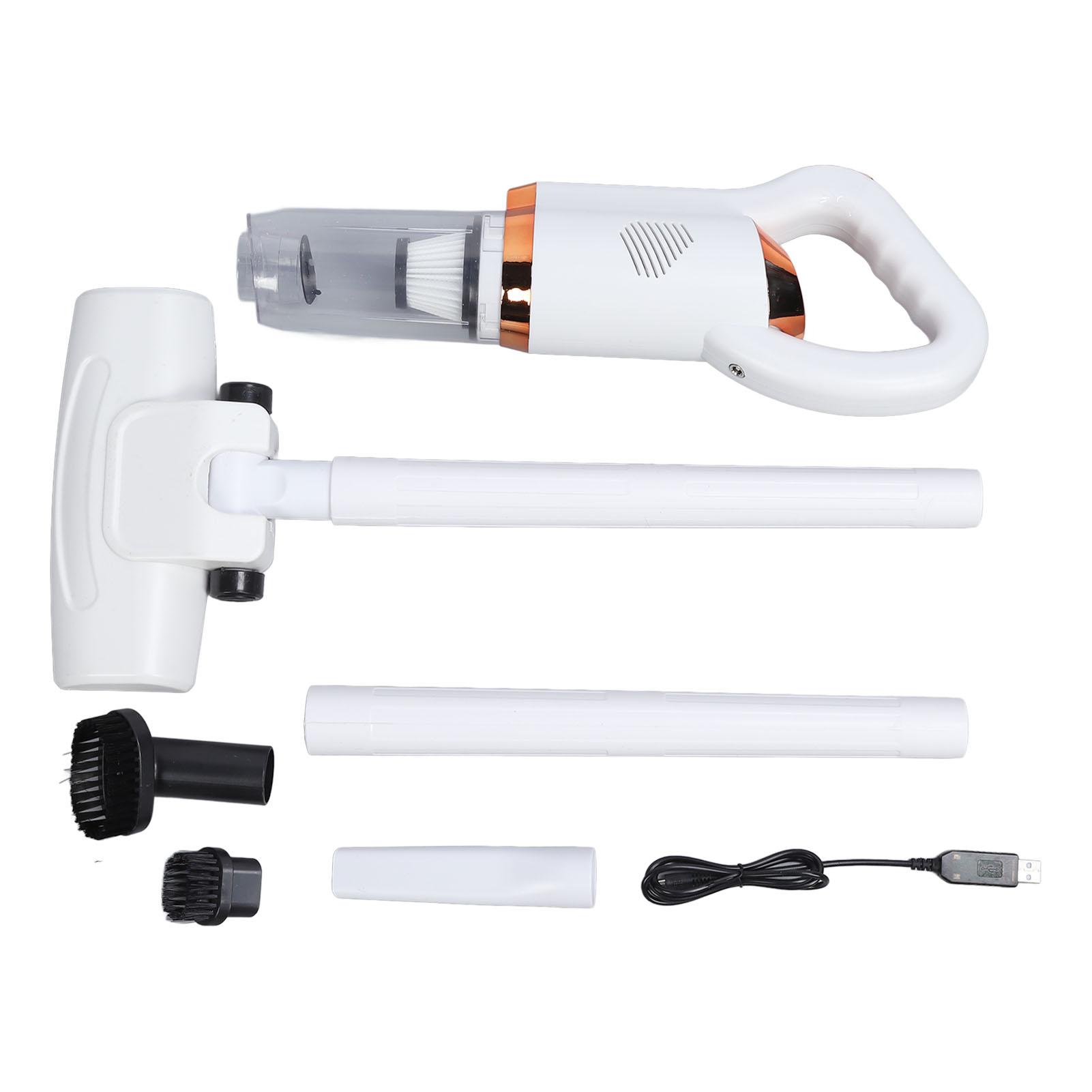 Kabelloser Staubsauger, 8500 Pa Saugleistung, Handstaubsauger mit 600 ml Staubbehälter für Zuhause weiß