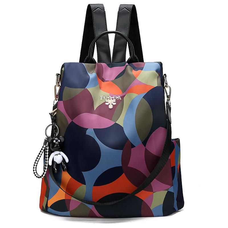 Rucksack Damen Große Kapazität Oxford Stoff Rucksack Mode Schultasche Vintage Rucksack One Size