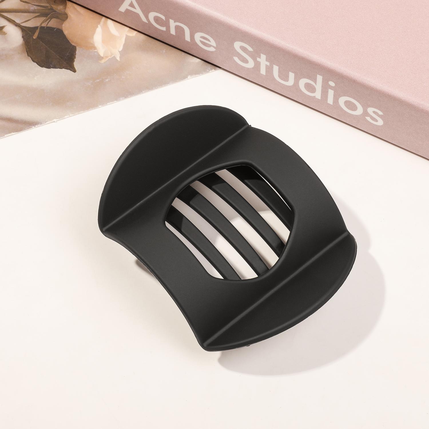 Neue PC-Haarspangen in großen und kleinen Größen für Frauen, rutschfeste Haar-Accessoires im Vintage-Stil, bogenförmige Haarnadeln mit Entenklauen, für Mädchen Matte schwarz