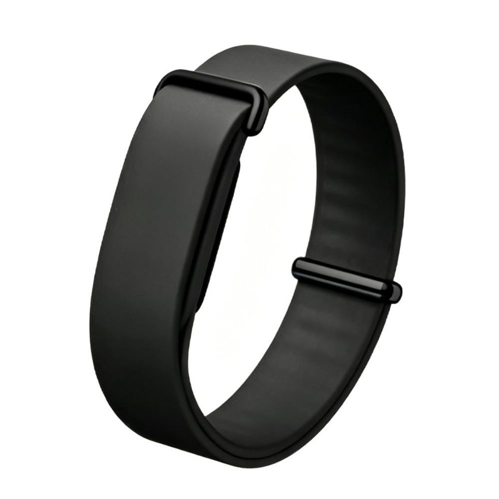 Silikon Sportband Weiches Ersatzarmband für Google Fitbit Air für Männer Frauen schwarz