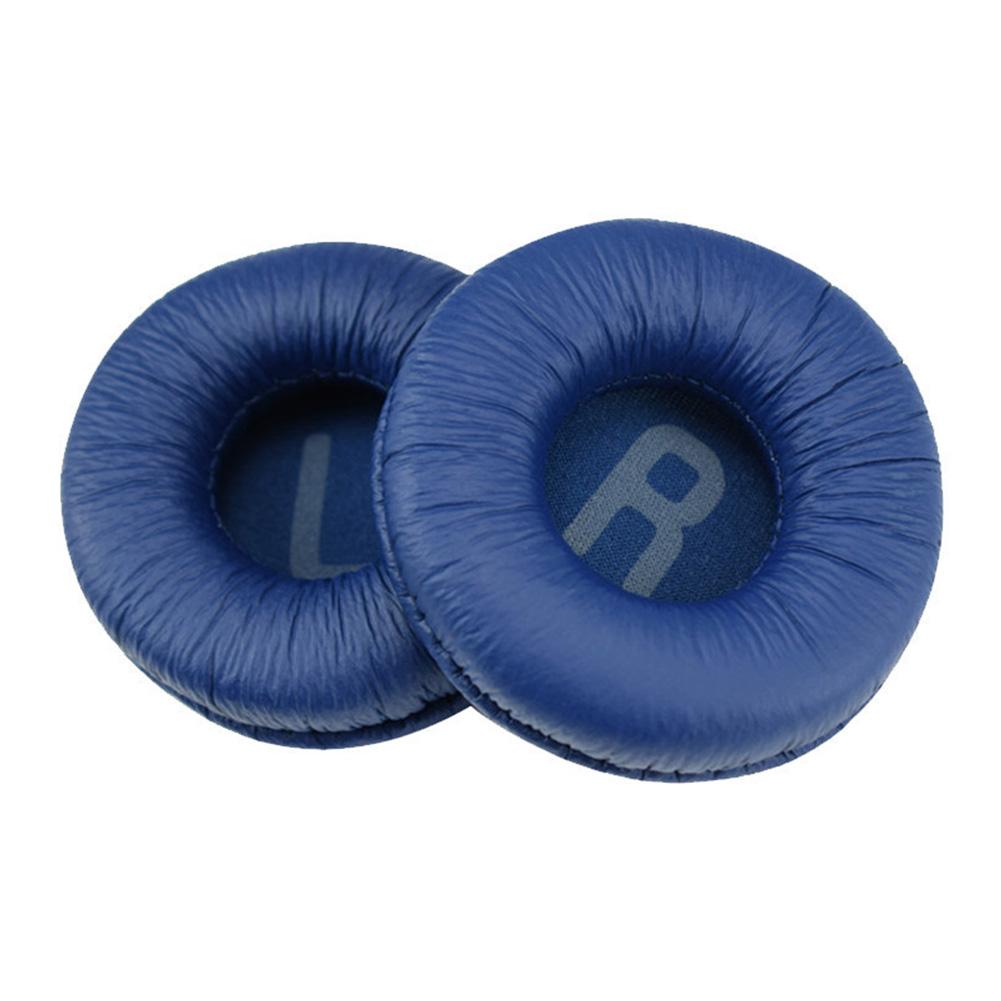 Ohrpolster Ersatz-Ohrpolster Polsterbezüge Oberes Kopfband Für JBL JR300 T450BT T500BT Tune600 Kopfhörer Headset Ohrpolster 70mm earpads blau