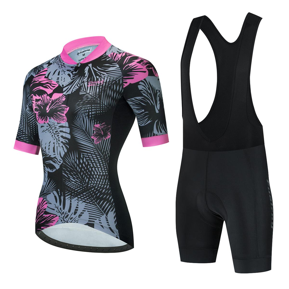Neue 2024 Sommer Frauen Radfahren Anzug Fahrrad Radfahren Kleidung Set Fahrrad Kleidung MTB Bike Berg Sport Bike Weibliche Radfahren Anzug 4XL