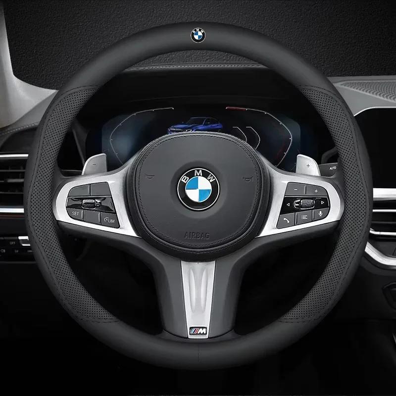 Für BMW Neu 2025 Für BMW M Auto Lenkradabdeckung G20 F11 E87 F30 F10 x3 G01 x5 F40 F16 M3 X1 X7 1 3 5 7 Serie Leder Anti-s