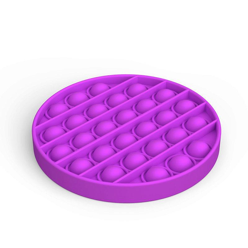 Modisch für Kinderspielzeug, Angstlinderung, Stressabbau für Erwachsene, sensorisches Spielzeug, seine Fidget-Extrusionsblase Circular violett