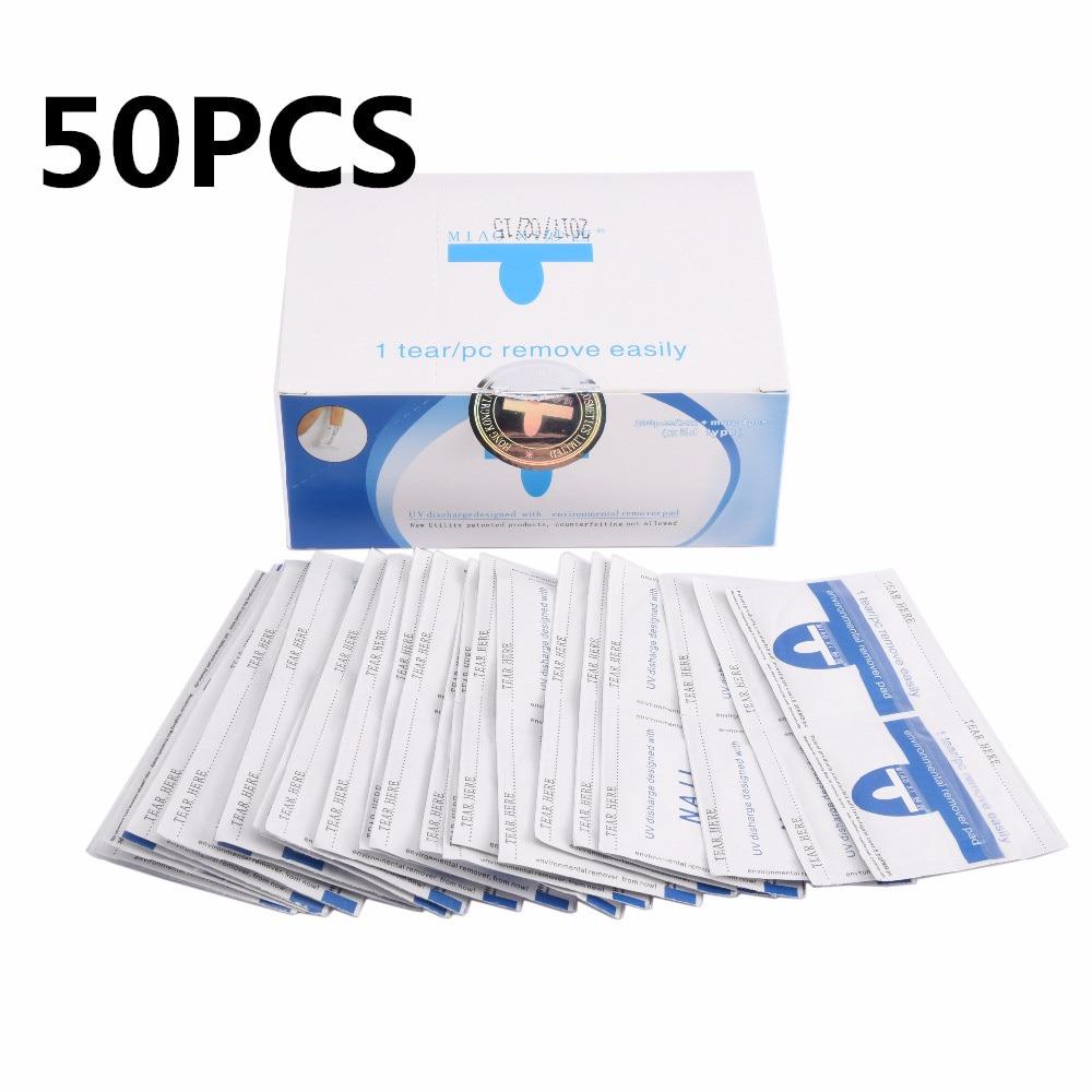 Rosalind Professional Nail Gel Removal Wraps UV Gel Maniküre Reinigungslack Soak Off Remover 50pcs