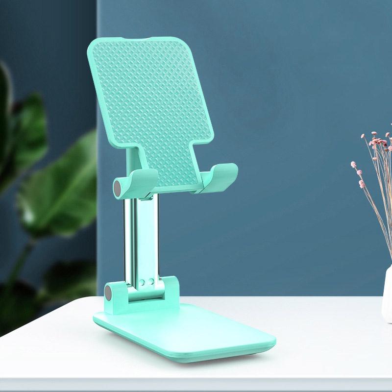 Universeller Desktop-Handy-Halter für IPhone und iPad, verstellbarer Tablet-Klapptisch, Handy-Schreibtisch-Ständer, 1 Stück grün