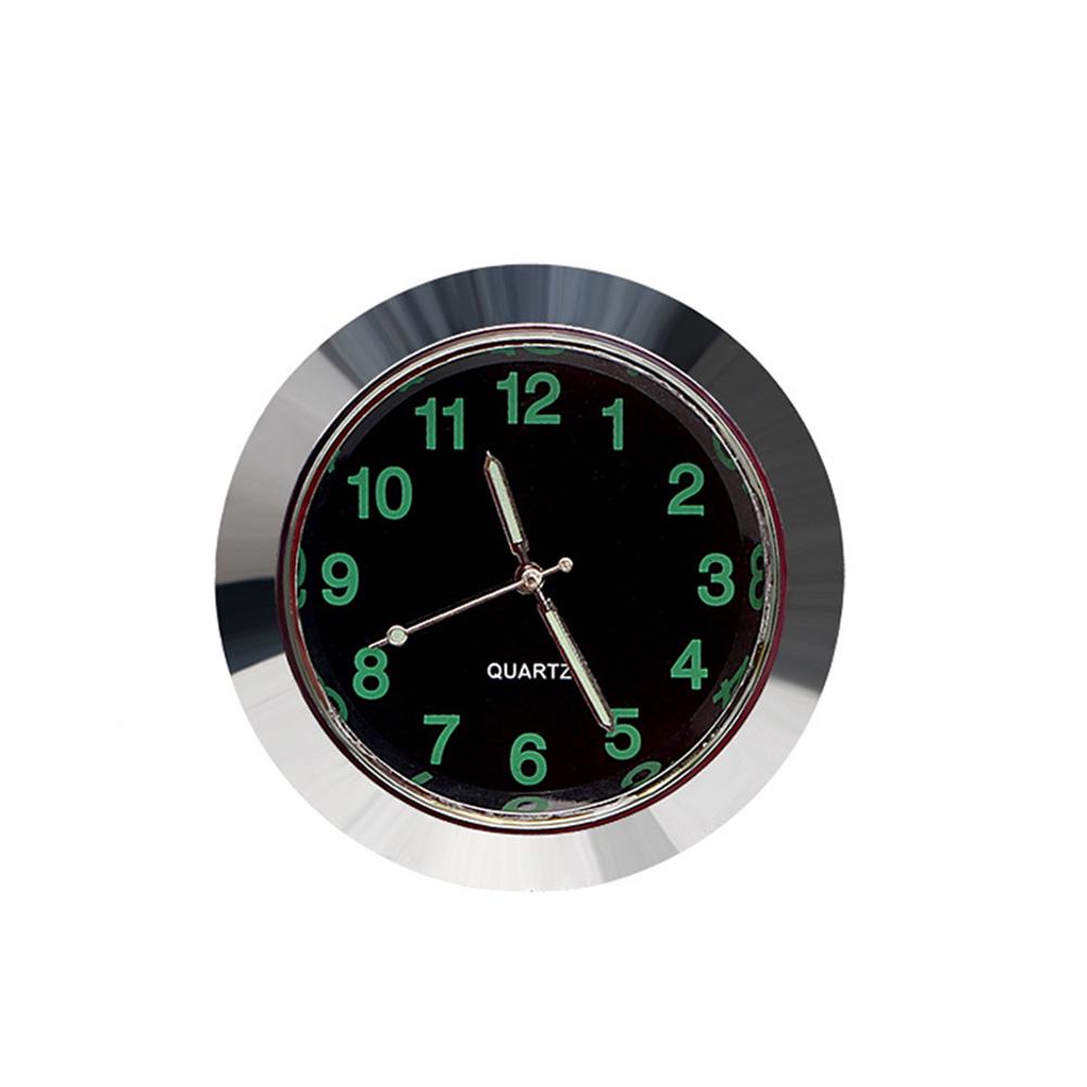 Air Car Decor Luminous Auto Quartz Mini Gauge 1 Watch Car Vent Pcs Clock Clock silber