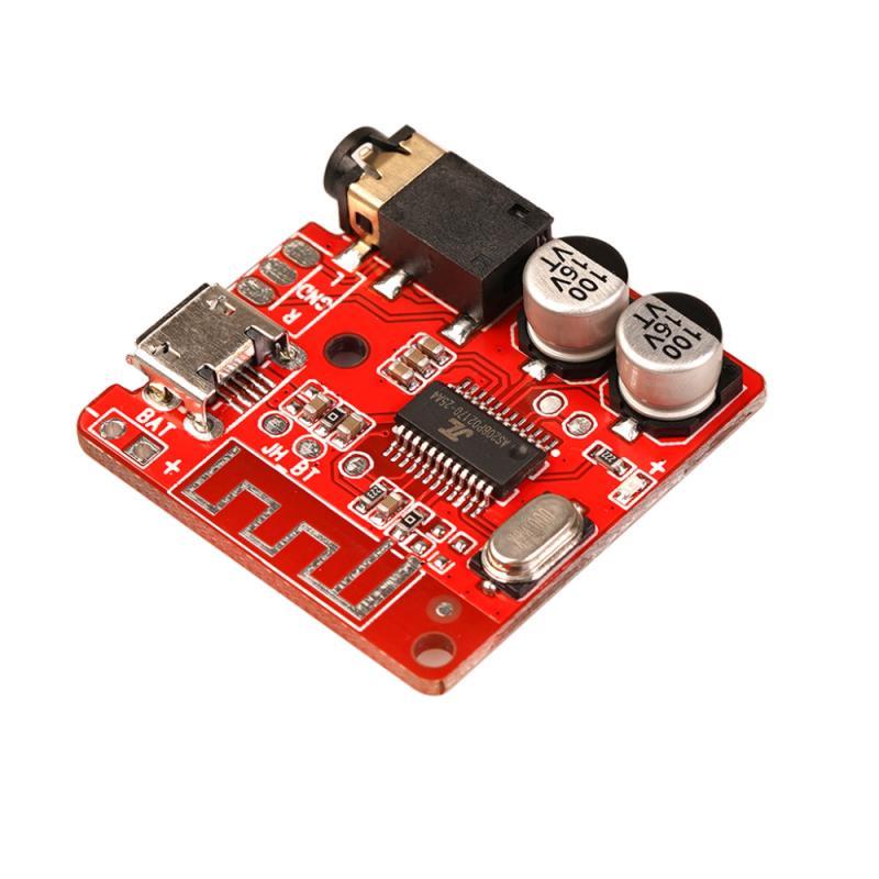 Bluetooth Audio Receiver Modul für TV PC Kopfhörer Bluetooth 5.0 Wireless Adapter JL6925A Stereo Musik 3,5 mm DIY Auto rot