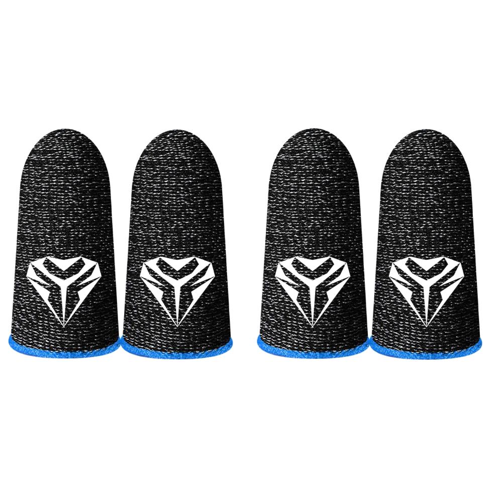 4 Stück/2 Stück Handy-Spiel-Controller Fingerspitzen-Handschuhe Handy-Spiel-Fingerspitzen-Abdeckung Schweißabweisender Fingerling für PUBG