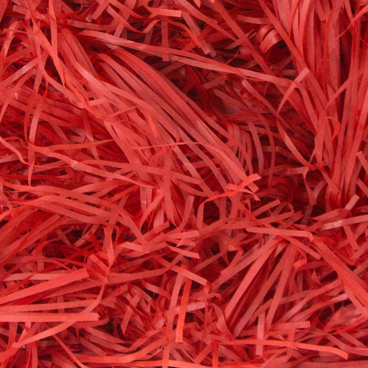 20g-100g zerknittertes buntes Bastpapier Bastfüllung DIY Hochzeit Party Geschenkbox Süßigkeiten Material Verpackung Füllung Dekorationen 20g rot