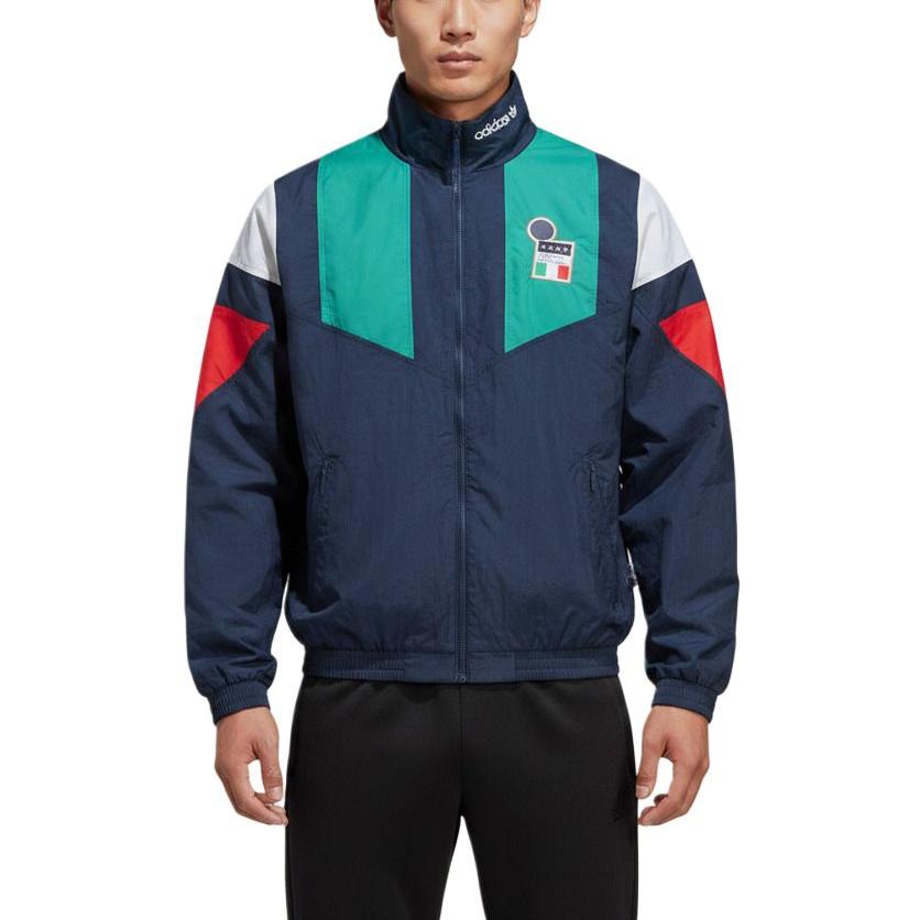 Adidas Originals Figc Eqt Color Block Stehkragen Reißverschluss Einfach Langarm Jacke Herren Jacken KG2595 S