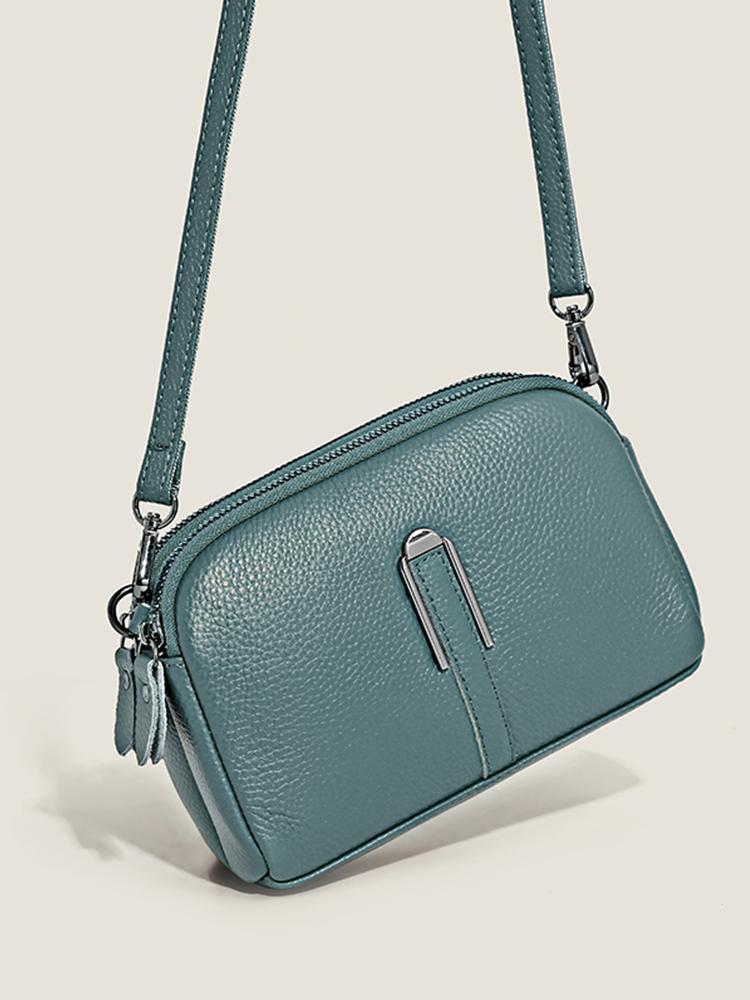 Echtes Leder Tasche Luxus frauen Handtaschen Tasche für Frau 2022 Weibliche Kupplung Telefon Taschen Schulter Tasche Umhängetasche Messenger Pack 19cm6cm13cm blau
