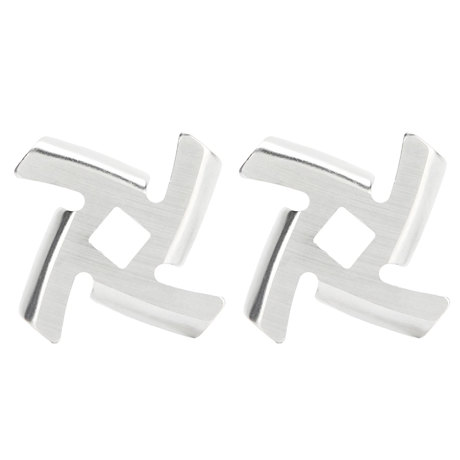 2 Stücke Fleischwolf Klinge 304 Edelstahl Schleifplatte Disc Zubehör für 5 #/B Typ Grinder(8MM