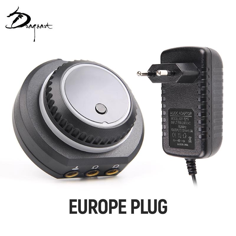 Tattoo-Netzteil, LED-Anzeige, Netzteil, Adapter für Permanent-Make-up-Dual-Tattoo-Maschinen EU plug