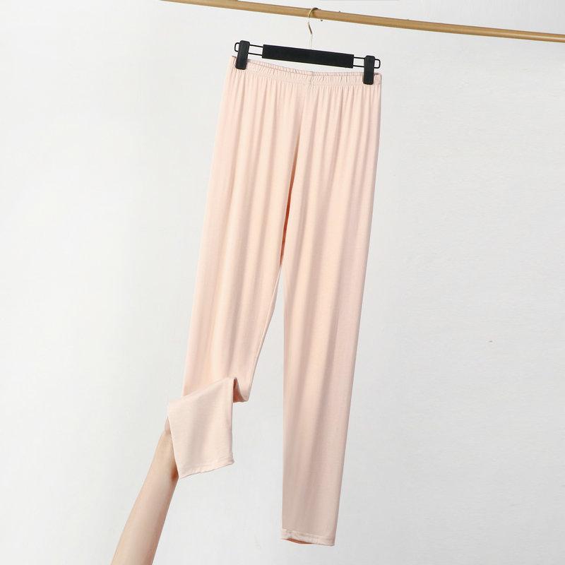 Große Größe XL bis 8XL Modale dünne Leggings Einfarbig knöchellange Leggings Damen Workout Schlankheitshose Stretchhose 2XL nude