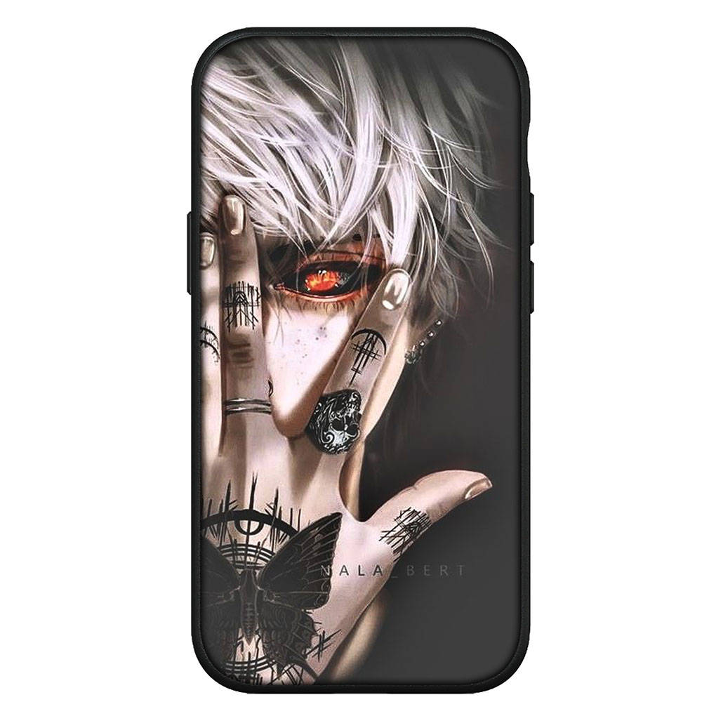 Hülle für iPhone 15 14 Xiaomi Redmi Note 13 12 11 Pro Max X 8 7 9 XR Samsung Galaxy S24 S23 A05 OPPO A15 Huawei Tokyo Ghoul Ken Kaneki Handyhülle for Huawei P30 Lite terra
