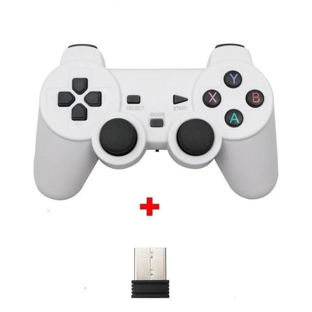 2,4G Wireless Gamepad Controller Für PC/ PS3/ TV Box/ Android Telefon Joystick Für Super Konsole X Pro Video Spiel Konsole 3 weiß