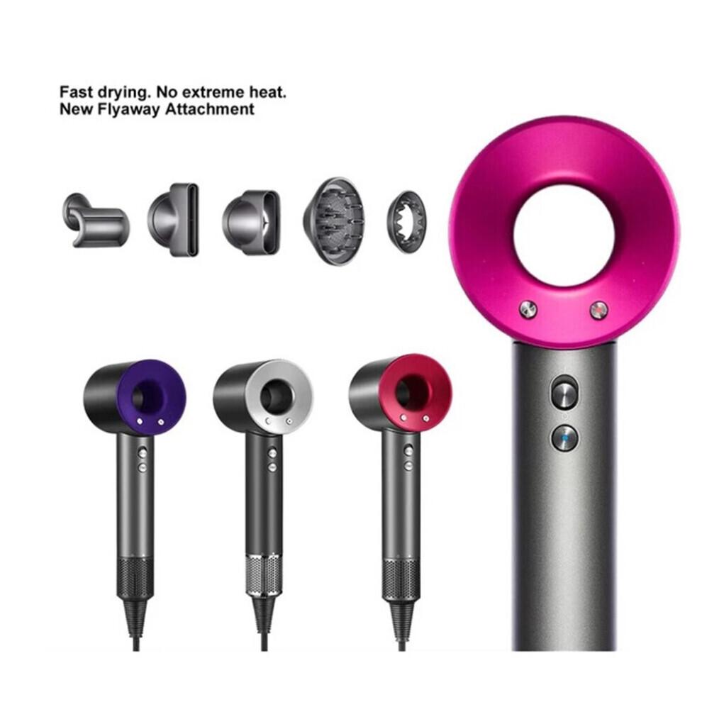 Haartrockner Negativ-Ionen-Föhn-Set Frisur hellrosa