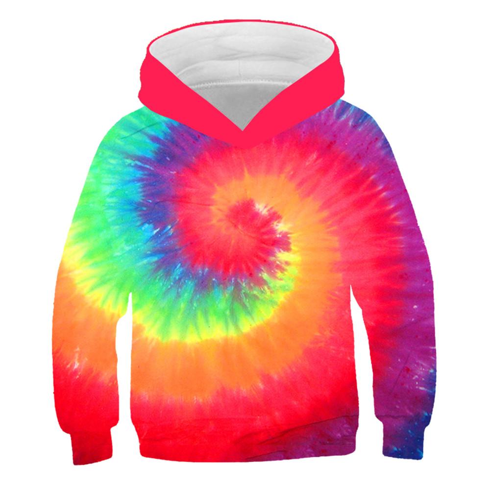 Herbst Hoodie Bunte Batik Hoodies Jungen Sweatshirt Druck Langarm Mode Outdoor Kleidung für Kinder Mädchen Kleidung 100