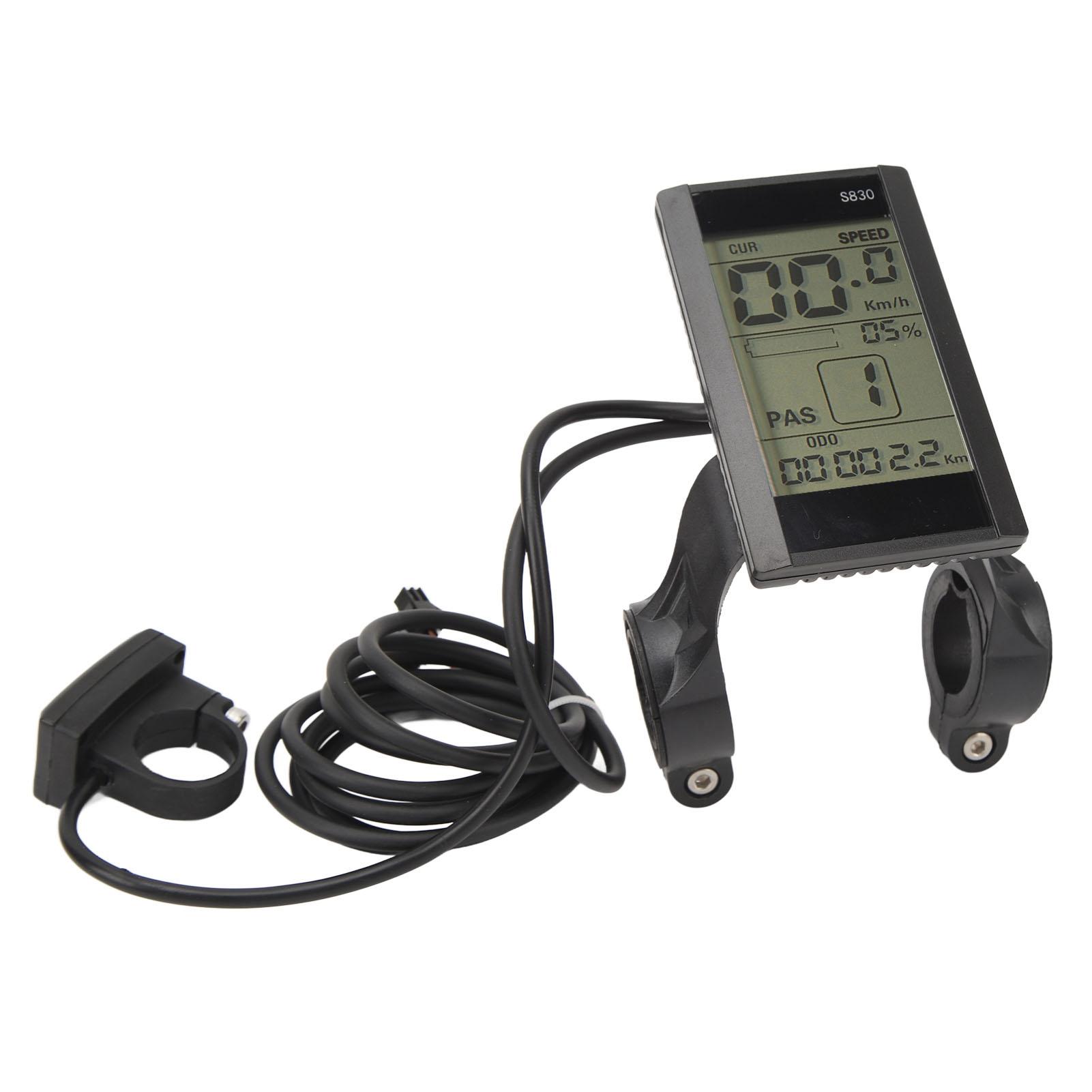 Elektrische Fahrrad LCD Display Meter 24V 36V 48V Wasserdichte Multifunktionale 22,2mm S830 LCD Display für