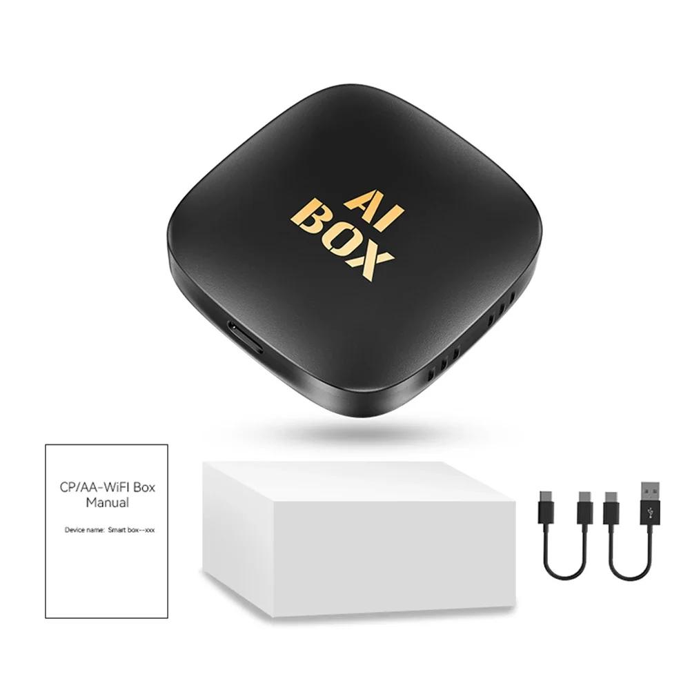 Smart Mini Ai Box 2+32GB Android 10 Unterstützt Netflix YouTube Drahtloses CarPly Geeignet für 99% der Autos mit kabelgebundenem Carplay blue bell