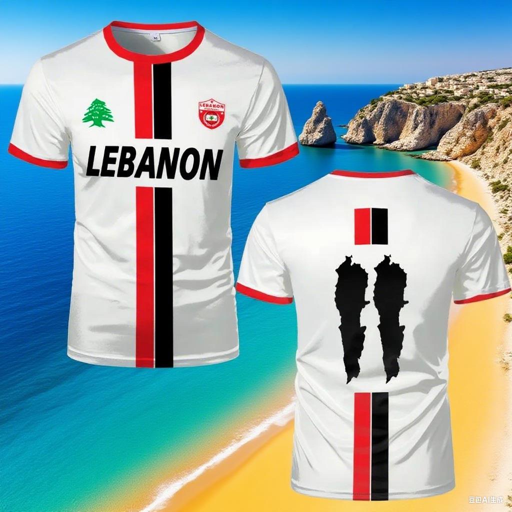 Libanon Fußball Trikot T-Shirts Erwachsene & Kinder 3D Gedruckte Sport Fußball Uniformen Herren Libanesische Flagge Kleidung Damen T-Shirt S