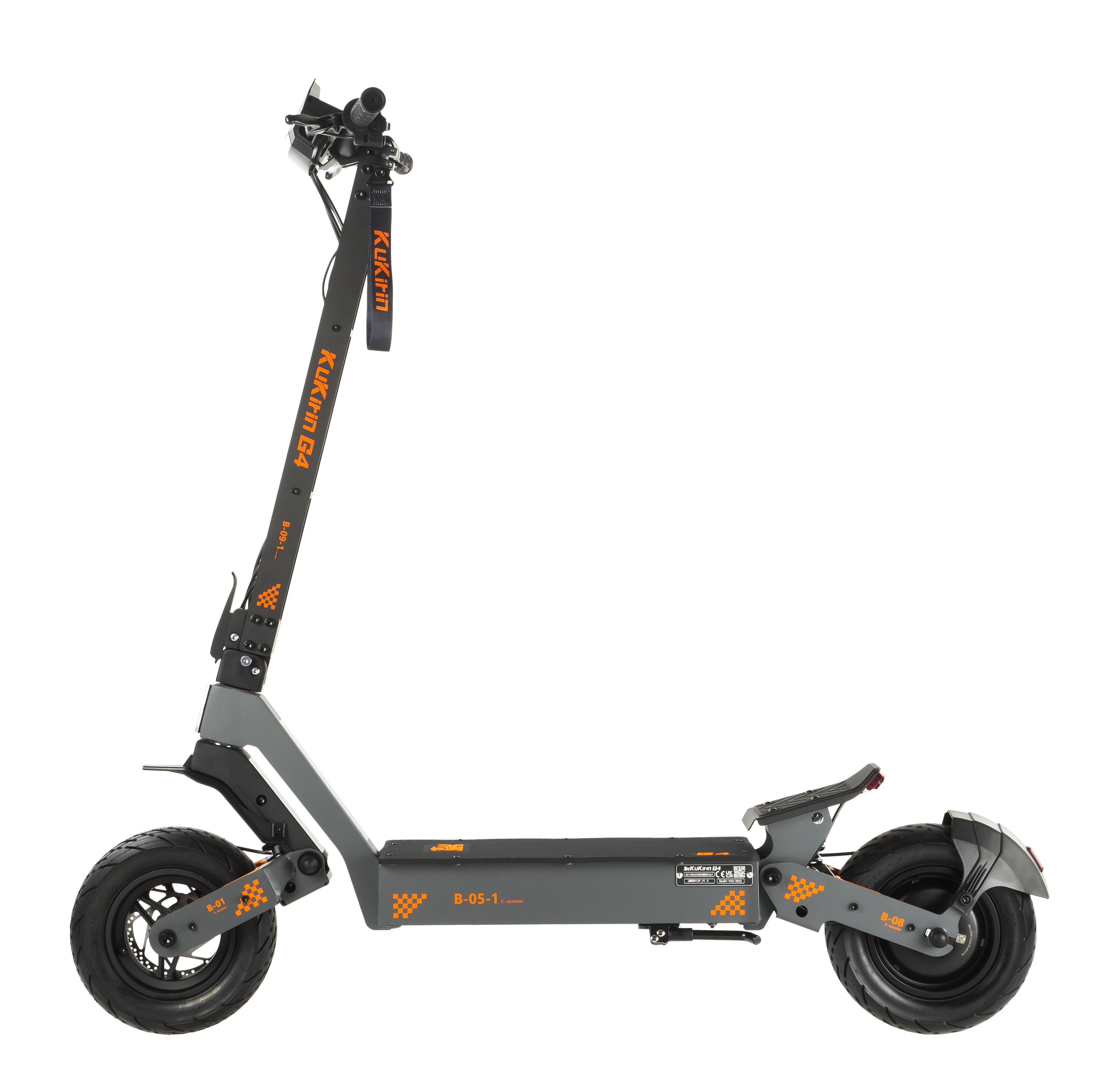 KuKirin G4 11-Zoll Offroad-Elektroroller mit 2000W Motor, 60V 20Ah Batterie EScooter, 75km maximale Reichweite, 70km/h Höchstgeschwindigkeit schwarz