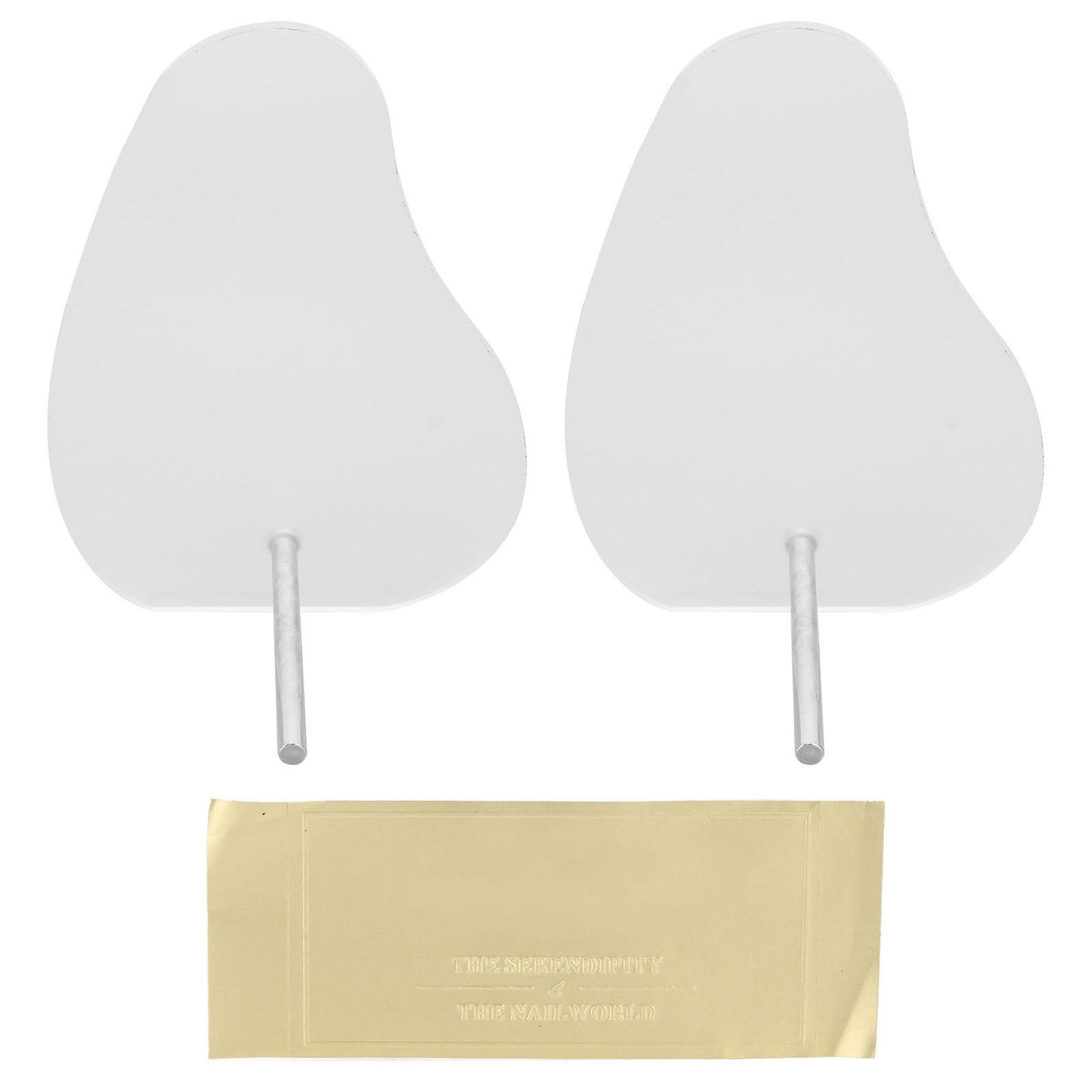 2 Stück Nageltip-Farbkarte Display-Board Ständer Professionell Zuhause Salon Acryl Nailart Zeigehalter