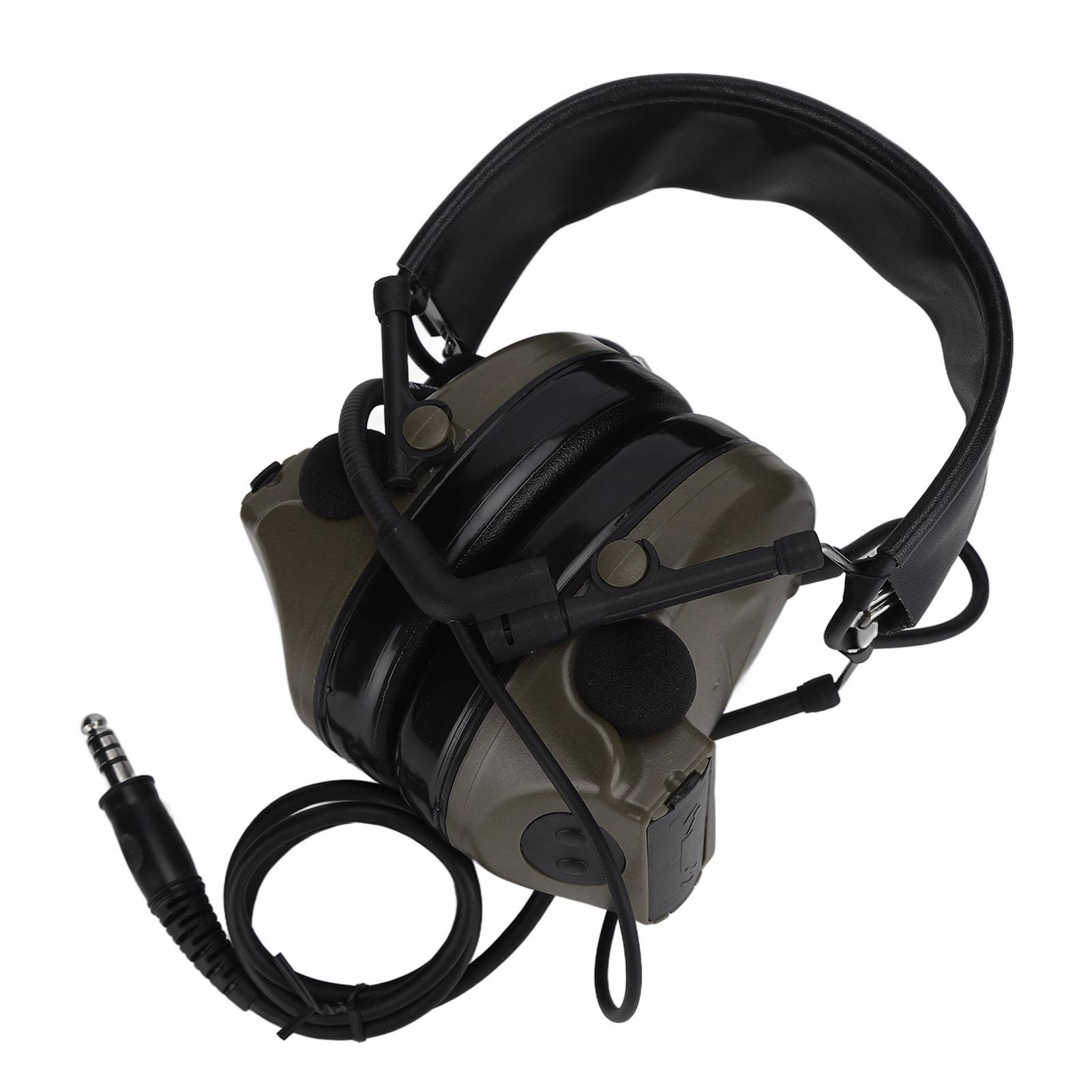 Militär-Headset 7mm Geräuschunterdrückung Militär-Kopfhörer mit abnehmbarem grün