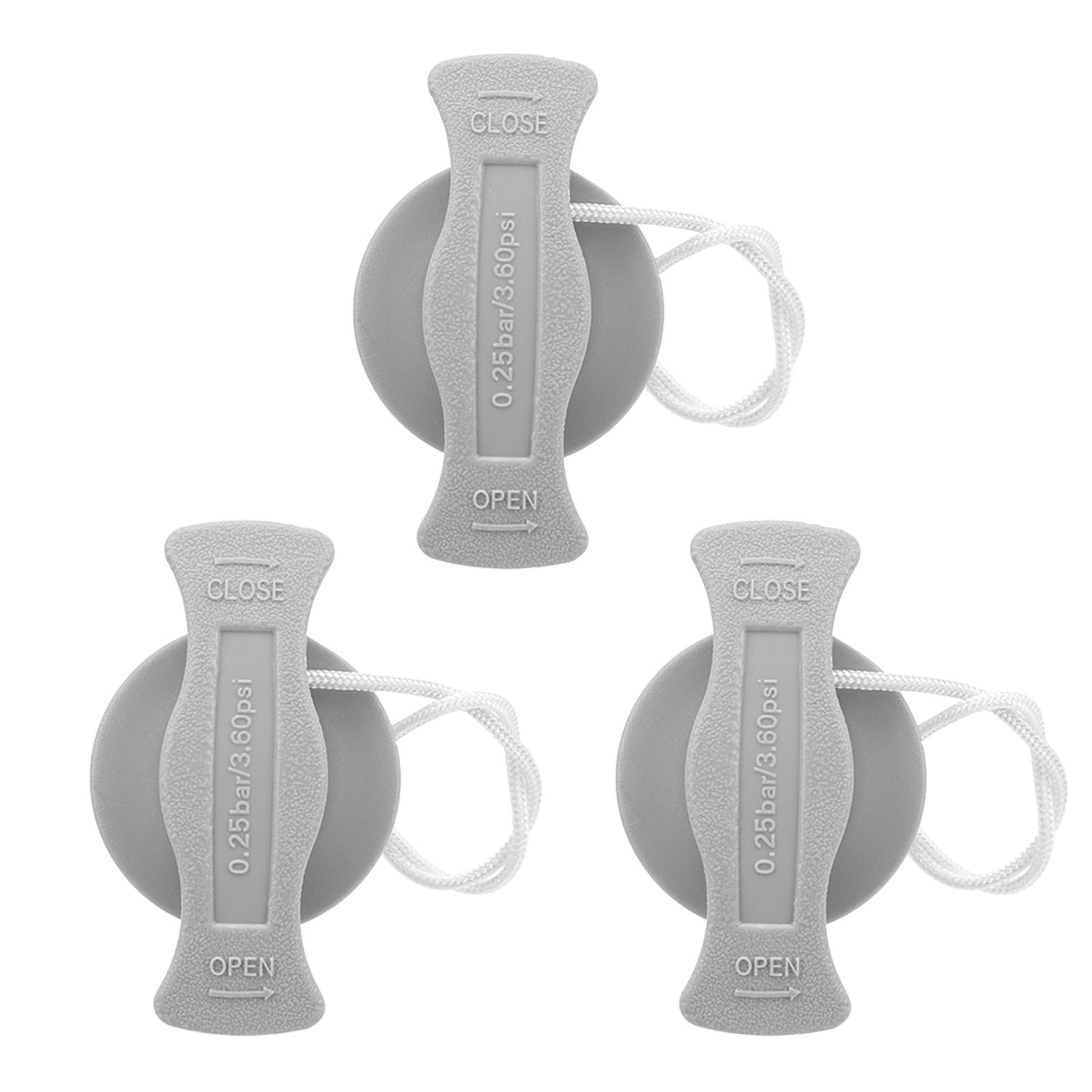 3 Stück Aufblasbares Boot Ventil Professionell 8 Zähne PVC Auslaufsicher Aufblasbar Ersatz Luftstopfen für