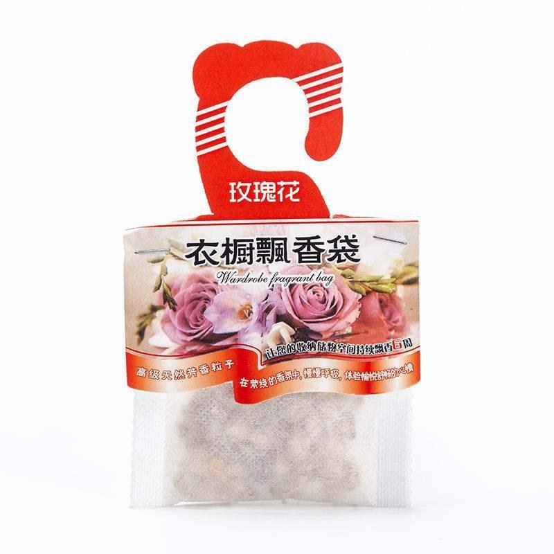 1 Stück Zitrone Lavendel Rose Osmanthus Lufterfrischer Natürliche Düfte Hängende Gewürze Tasche Kleiderschrank Desodorierende Papier Sachet Schrank Rose-1PCS