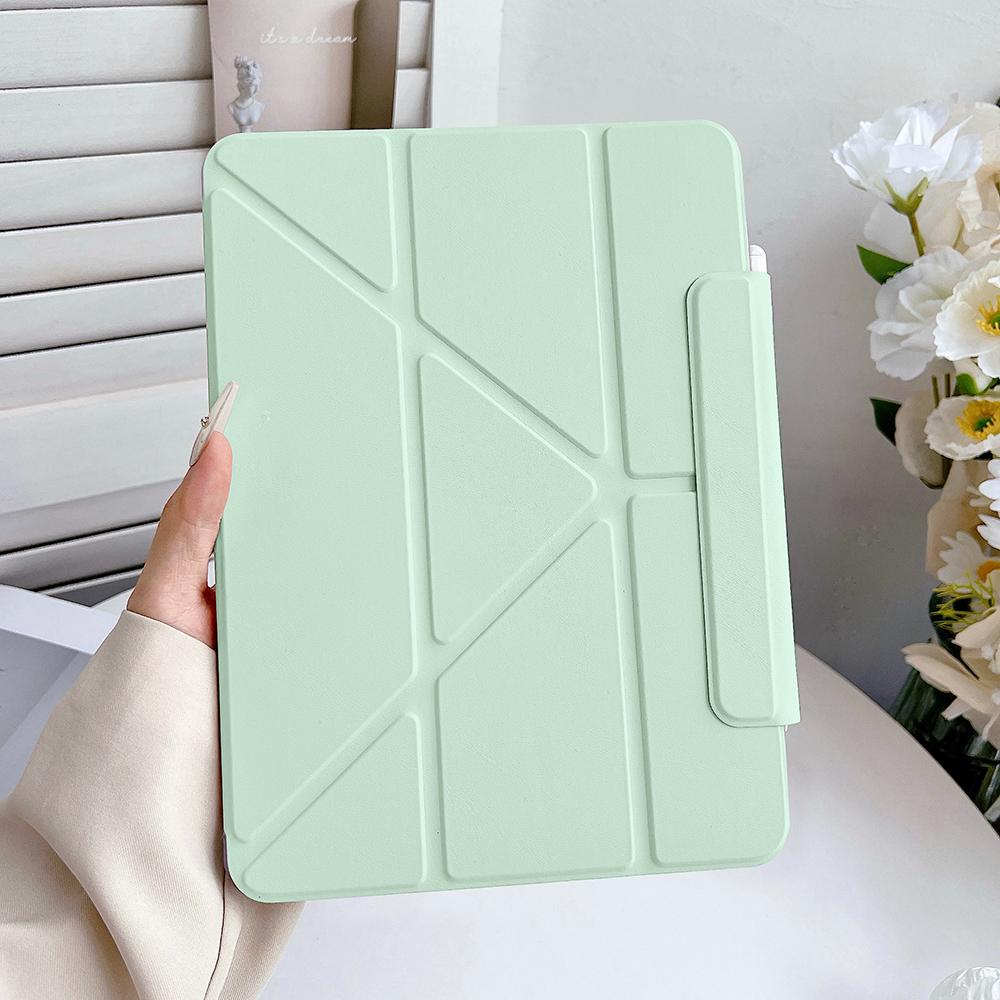 Smart Case für iPad A16 11. Gen für iPad Air11 13 Zoll M2 M3 mini6/7 ipad Air5 4. Air 6. Pro11 10. Gen 9. 8. 7. 10.2 Hülle iPad 10 iPad 11 A16 grün