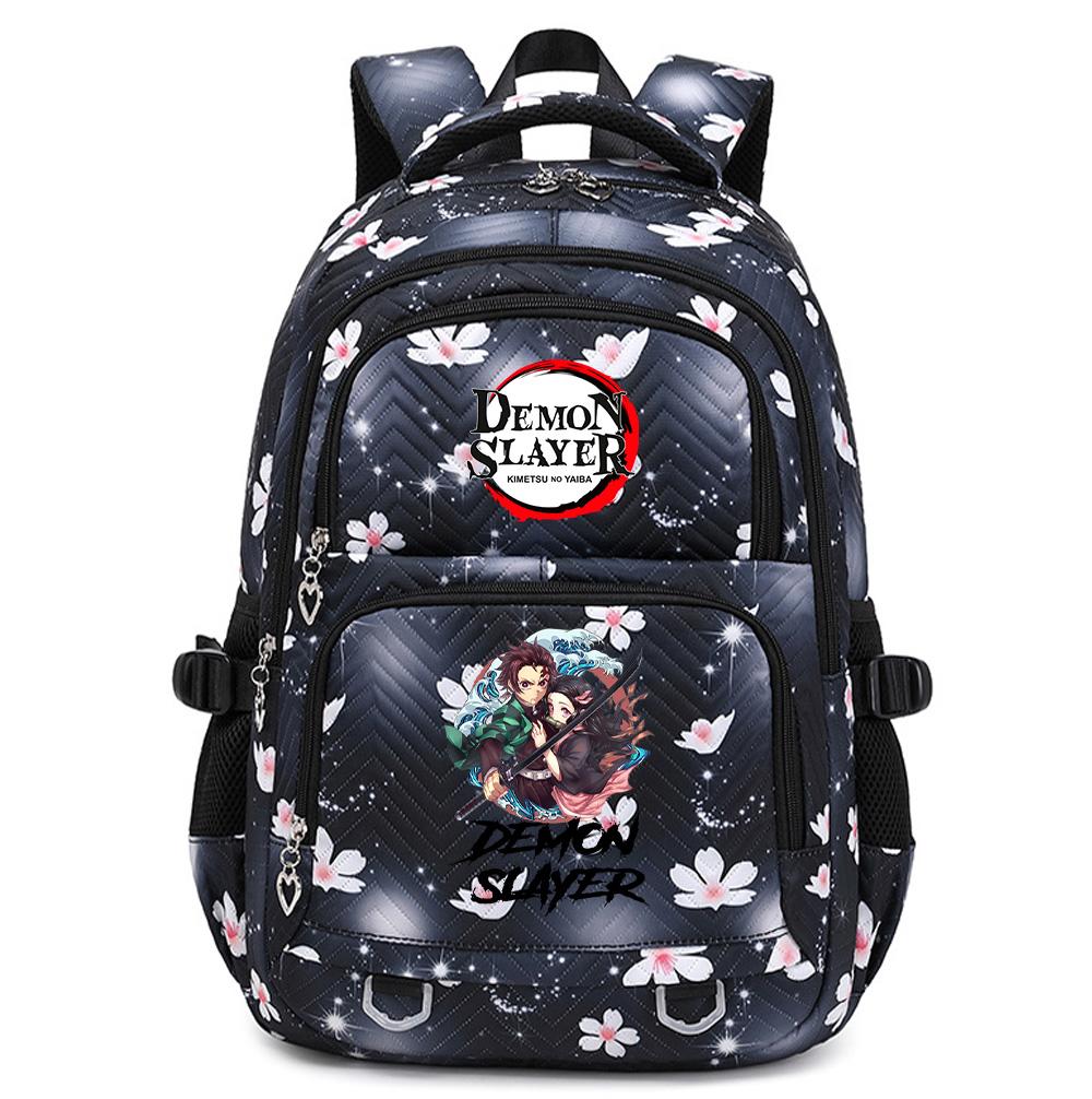 Anime Demon Slayer Rucksack Schüler Teenager BuchRucksack für Junge Mädchen Schultasche Damen Rucksack Rucksack Reisetasche Mochila Escolar