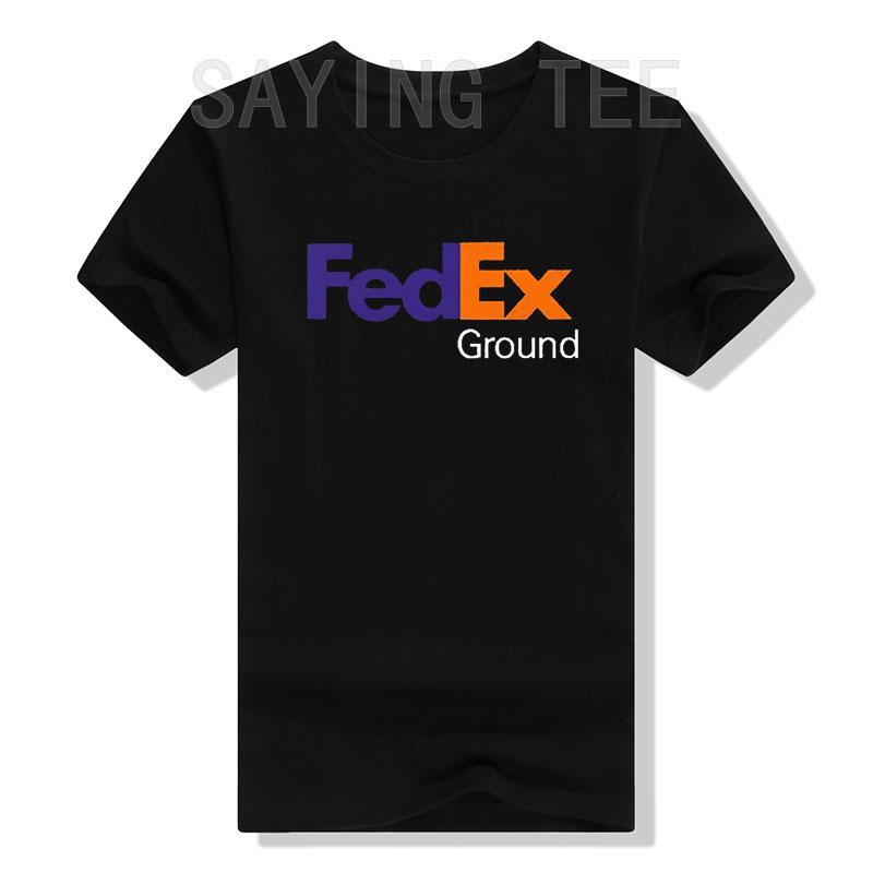 FedEx Unisex Mode Kurzarm Rundhals T-Shirt Grafik-Tees Lässig für Männer Frauen Lustige Blusen Baumwolle Arbeitskleidung Geschenke M