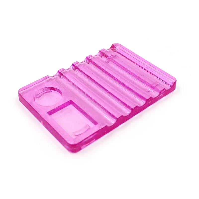 Nailart-Malpinselhalter, Nagelbürstenständer, Malstiftablage, Ständer, UV-Gel-Pinsel-Displayhalter, Maniküre-Werkzeuge rose rot