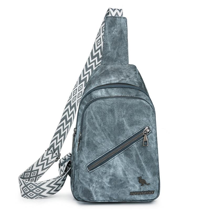 Lässige Umhängetasche im koreanischen Stil für Damen für Brusttasche für Damen für Damen für Retro-Umhängetasche aus weichem Leder, vielseitiger Umhängetaschen-Rucksack gray
