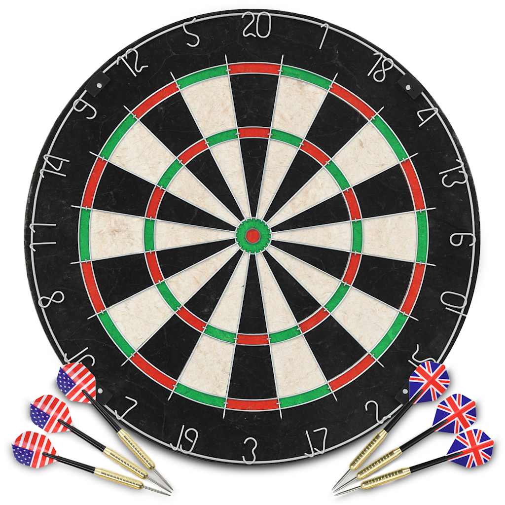 Professionelles Sisal-Dartboard mit 6 Darts
