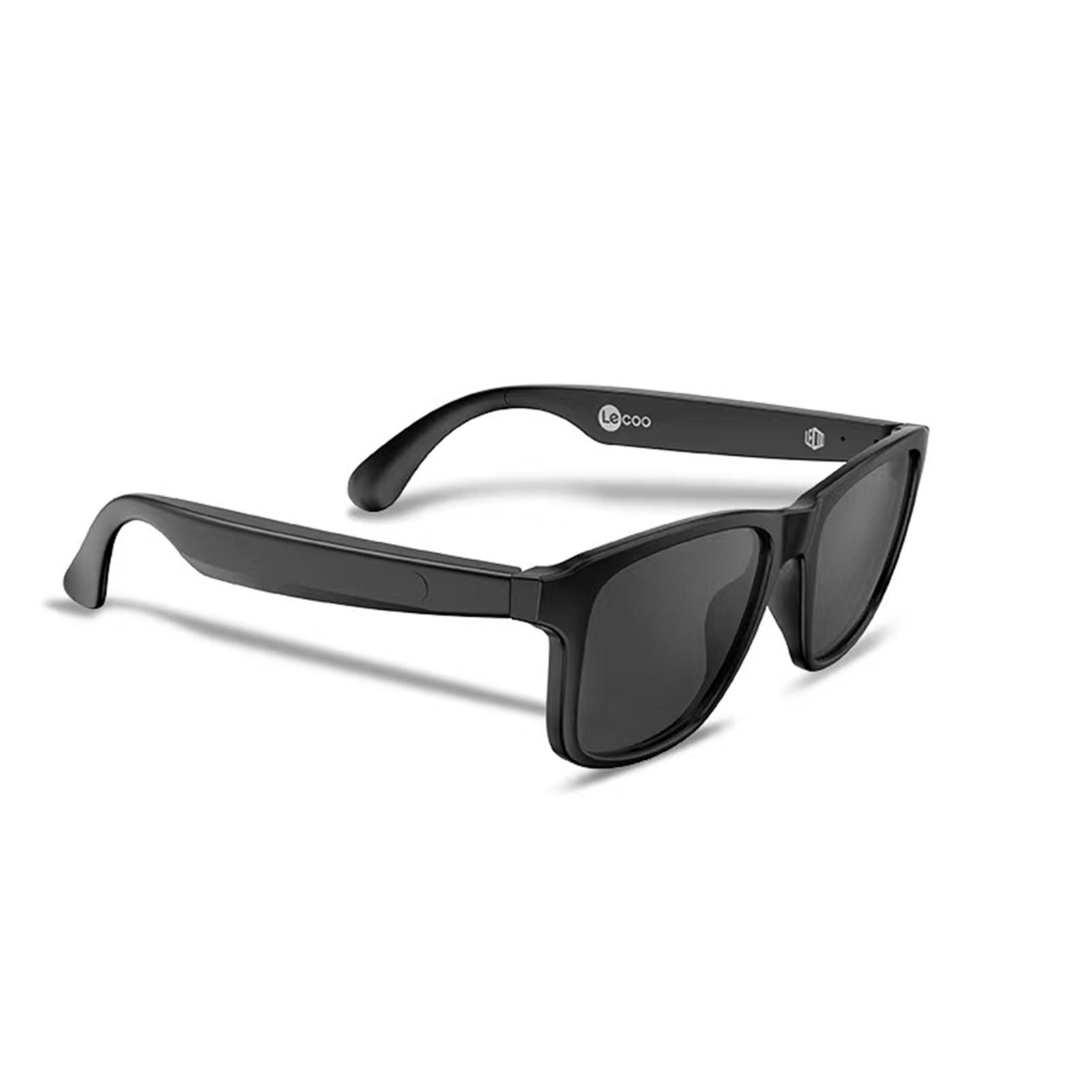 Lecoo-C8 Lite Smart Audio Brille BT5.3 Audio Eyewear Musik Kopfhörer HiFi Stereo Sound UV400 schwarz